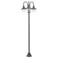 VidaXL Paalverlichting tuin e27 220 cm aluminium brons 3-delig