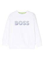 BOSS Kidswear sweat à logo imprimé - Blanc