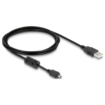Delock USB-kabel USB-mini-B stekker, USB-A stekker 1.50 m Meerdere kleuren 82208