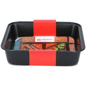 Alpina bakvorm 23x22x5 cm zwart