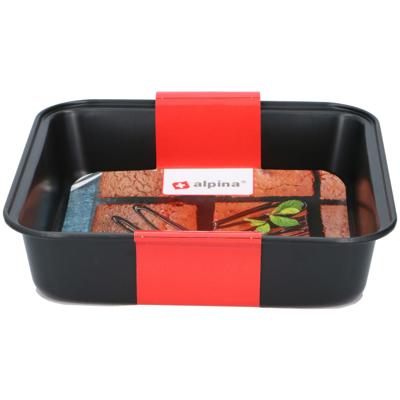 Alpina bakvorm 23x22x5 cm zwart