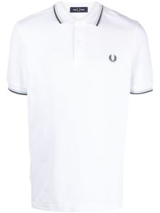 Fred Perry polo Twin Tipped en coton - Blanc