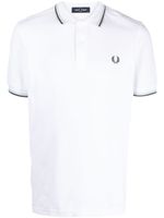 Fred Perry polo Twin Tipped en coton - Blanc - thumbnail