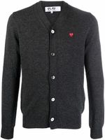 Comme Des Garçons Play cardigan léger en laine - Gris - thumbnail