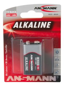 Ansmann 1 x Alkaline batterij | 9 volt | E blok / 6LR61 - 1515-0000 1515-0000