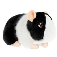 Keel Toys pluche Cavia - knuffeldier - zwart - met geluid - 15 cm