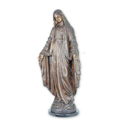 A BRONZE SCULPTURE OF MARY