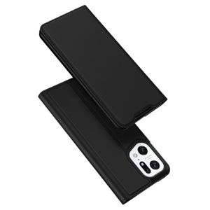 Dux Ducis - Oppo Find X5 Pro - Slim bookcase hoesje - Zwart