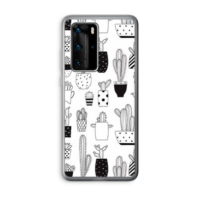 Cactusmotief: Huawei P40 Pro Transparant Hoesje