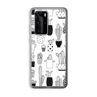 Cactusmotief: Huawei P40 Pro Transparant Hoesje