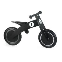 Simply For Kids balance bike black houten loopfiets met anti-lek band