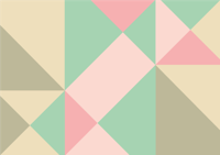 Zachte kleuren geometrisch vinyl tapijt