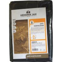 Hendrik Jan Worteldoek - zwart - polyester - 4 x 5 meter - onkruiddoek tuin ondergrond
