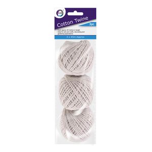 Pakket van 3x bolletjes huishoud/hobby/handig touw van 45 meter per rol   -