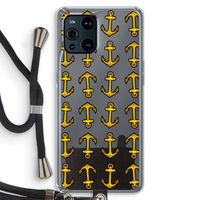 Musketon Anchor: Oppo Find X3 Transparant Hoesje met koord