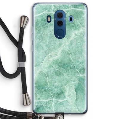 Groen marmer: Huawei Mate 10 Pro Transparant Hoesje met koord