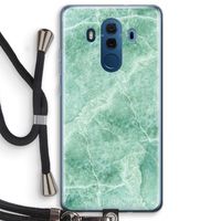 Groen marmer: Huawei Mate 10 Pro Transparant Hoesje met koord