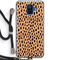 Panter: Samsung Galaxy A6 (2018) Transparant Hoesje met koord