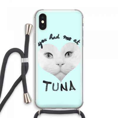 You had me at tuna: iPhone XS Max Transparant Hoesje met koord