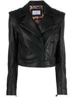 Philipp Plein veste de moto à coupe crop - Noir - thumbnail