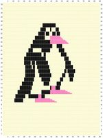 Sunarts doe het zelf pakket model Pinguin 100 x 232 cm artikelnummer D190