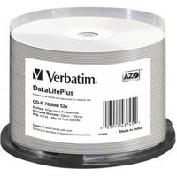 Verbatim CD-R 52X 50st. No-ID Spindle Printable