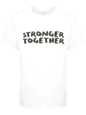 Ports V t-shirt à imprimé Stronger Together - Blanc