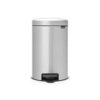 Brabantia newIcon pedaalemmer 12 liter met kunststof binnenemmer - Metallic Grey - thumbnail