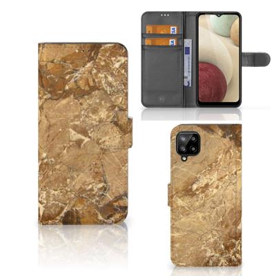 Samsung Galaxy A12 | Bookcase | Marmer Creme