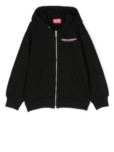 Diesel Kids hoodie à logo imprimé - Noir