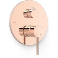 Douchekraan afbouwdeel Tres Study Exclusive | Inbouw | Mengkraan | 2-weg | Rond | Rose goud glans 24k