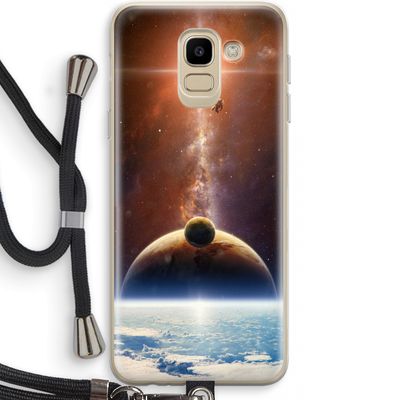 Omicron 2019: Samsung Galaxy J6 (2018) Transparant Hoesje met koord