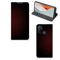 OnePlus Nord N100 | Hoesje met Magneet | Geruit Rood