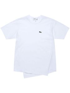 Comme Des Garçons Shirt x Lacoste t-shirt à design asymétrique - Blanc