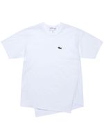 Comme Des Garçons Shirt x Lacoste t-shirt à design asymétrique - Blanc