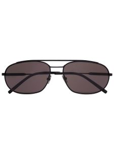 Saint Laurent lunettes de soleil SL 561 à monture pilote - Noir