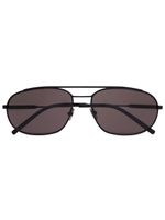 Saint Laurent lunettes de soleil SL 561 à monture pilote - Noir