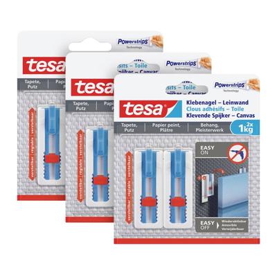 tesa 77778 Klepagel-scherm verstelbaar Wit Inhoud: 6 stuk(s)