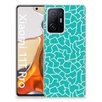 Xiaomi 11T | 11T Pro | Hoesje maken | Cracks Blue