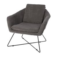 Fauteuil Ridge antraciet 82cm