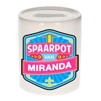 Vrolijke Miranda spaarpotten voor kinderen