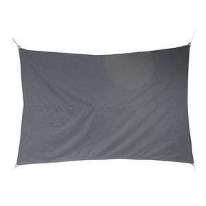 Premium kwaliteit schaduwdoek/zonnescherm Shae rechthoekig grijs 2 x 3 meter