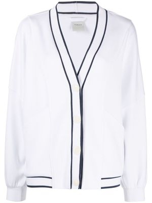 Varley cardigan rayé à design bicolore - Blanc