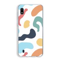 Memphis Shapes Blue: Samsung Galaxy A10 Transparant Hoesje