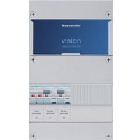 Groepenkast Hager VKG020A 2-groepenverdeler met hoofdschakelaar ALS 30mA/HACO/direct 1-fase