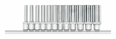 Gedore Dopsleutelset 1/4” | 6-kt | + Rail | 12-dlg - 3300021