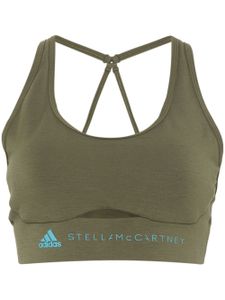 adidas by Stella McCartney brassière de sport à logo en caoutchouc - Vert