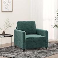 Fauteuil 60 cm fluweel donkergroen Fauteuil 60 cm fluweel donkergroen