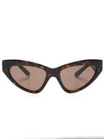 Dolce & Gabbana Eyewear lunettes de soleil à monture papillon - Marron