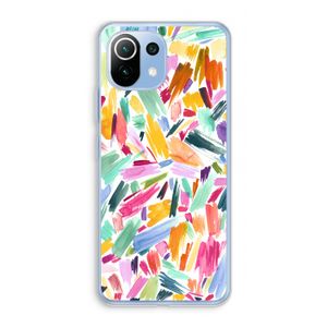 Watercolor Brushstrokes: Xiaomi Mi 11 Lite Transparant Hoesje